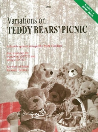 John W Bratton Arr: Mark Goddard Teddy Bears' Picnic, (Variations on) brass quintet, flexible brass ensemble