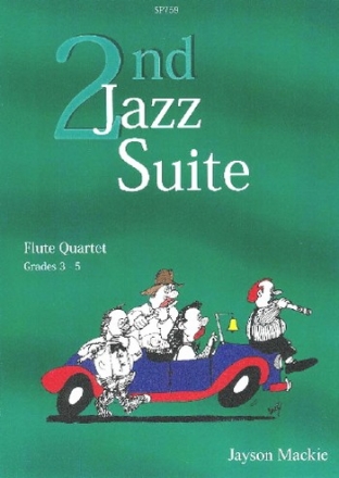 Second Jazz Suite for flute quartet score and parts