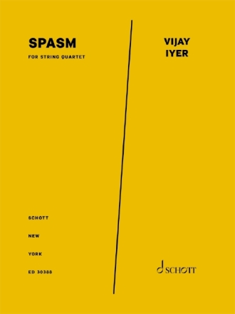 Iyer, Vijay, Spasm Streichquartett Partitur und Stimmen