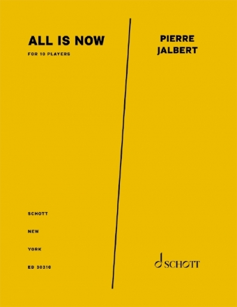 Jalbert, Pierre, All is Now 10 Spielern Partitur und Stimmen