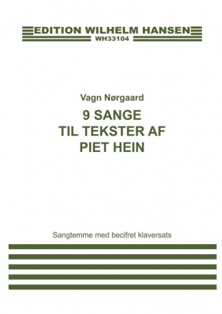 Vagn Norgaard, 10 Sange til Tekster af Piet Hein Vocal and Piano Buch