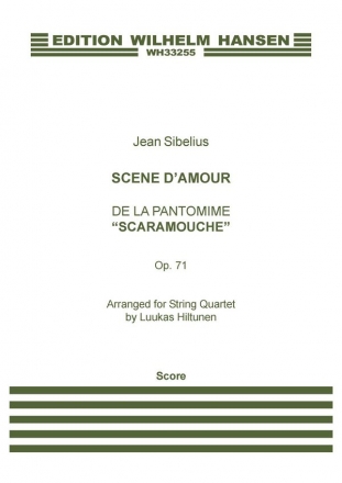 Jean Sibelius, Scene D'Amour Streichquartett Partitur