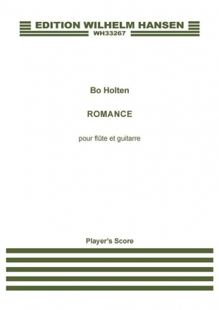 Bo Holten, Romance Pour Flute Et Guitarre Flute and Guitar Score