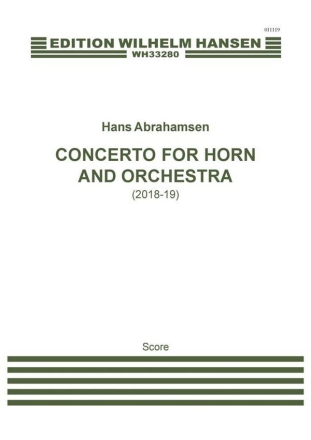 Concerto (2018-2019) for horn and orchestra Score