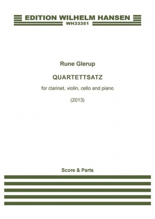 Rune Glerup, Quartettsatz Clarinet, Violin, Cello and Piano Set