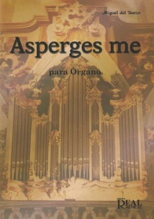 del Barco, Asperges Me para rgano Orgel Buch