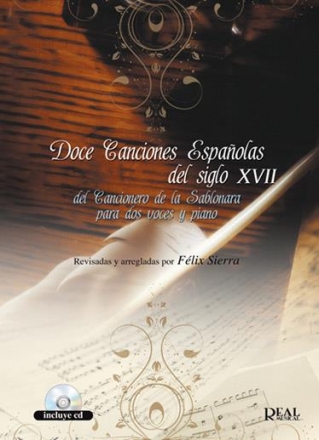 12 Canciones Espaolas del Siglo XVII (+CD) para 2 voces y piano