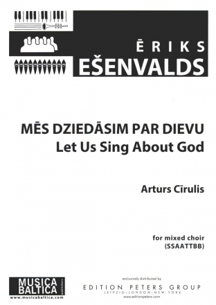 Let Us Sing About God for mixed chorus (SSAATTBB) a cappella chorus score