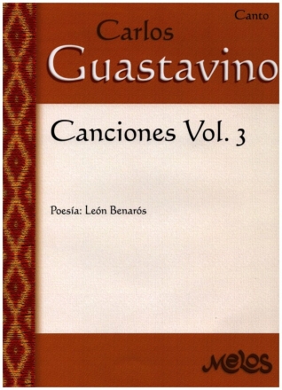 Canciones vol.3 para canto y piano partitura