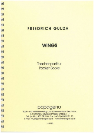 Wings A Concert Piece for Solo-Violin, String Orchestra and Rhythm Section Taschenpartitur