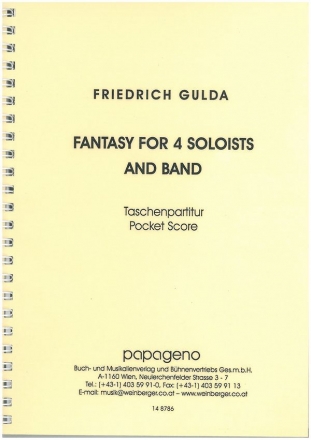 Fantasy for 4 Soloists and Band  Taschenpartitur