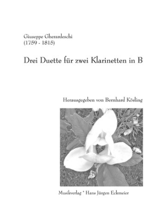 3 Duette fr 2 Klarinetten Partitur und Stimmen