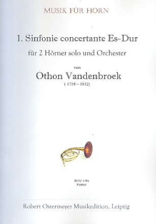 Sinfonie concertante Nr.1 fr 2 Hrner und Orchester Partitur