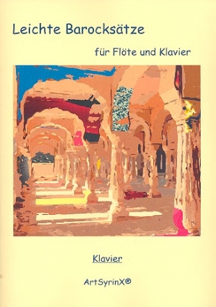 Leichte Barockstze fr Flte und Klavier Klavierpartitur