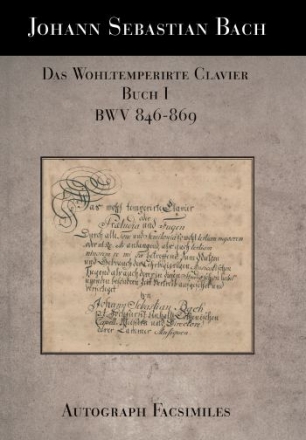 Das wohltemperierte Klavier Band 1 BWV846-BWV869  Faksimile Din A4