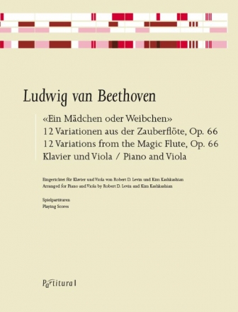 Ein Mdchen oder Weibchen - 12 Variationen op.66 fr Viola und Klavier 2 Spielpartituren