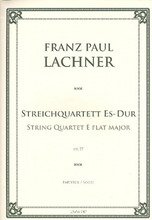 Streichquartett Es-Dur op.77  Partitur