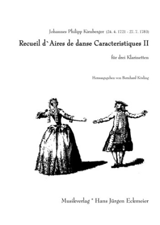 Recueil d'aires de danse caracteristiques Band 2 fr 3 Klarinetten Spielpartitur