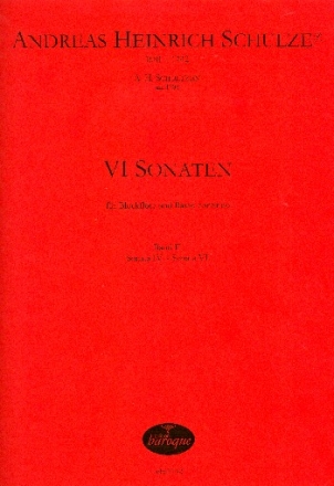 6 Sonaten Band 2 (Nr.4-6) fr Blockflte und Bc Partitur und Stimmen (Bc ausgesetzt)