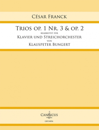 Trio op.1 Nr.3 und op.2 fr Klavier und Streichorchester Partitur