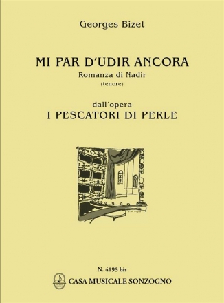 Georges Bizet Pescatori Di Perle 'Romance De Nadir' Fr. Tenor, Piano (Partitur)