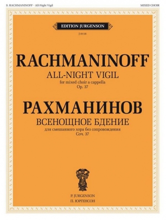 All-Night Vigil op.37 for mixed choir a cappella score (kyr/Umschrift)