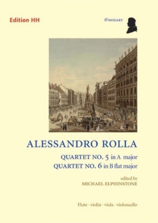 2 Quartets for flute, violin, viola and violoncello score and parts