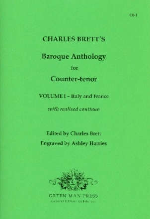 Baroque Anthology vol.1 - Italy and France for counter-tenor and Bc score (Bc realised)