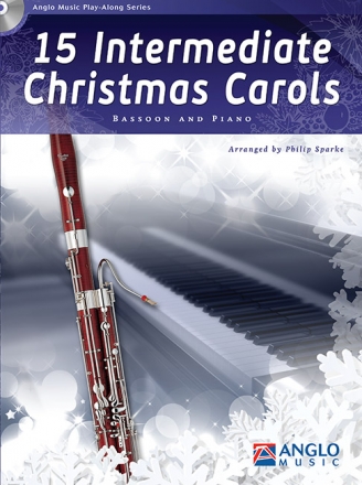 15 Intermediate Christmas Carols (+CD) for bassoon and piano