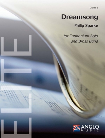 Philip Sparke, Dreamsong Euphonium and Brass Band Partitur + Stimmen