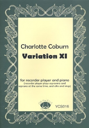 Variation no.11 for 1 recorder player ((SoSA) and piano