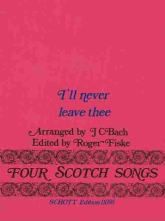 I'll never leave thee for voices, 2 flutes, 2 violins and violoncello, score and parts