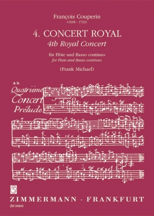 Concerto royal no.4 for flute and bc.