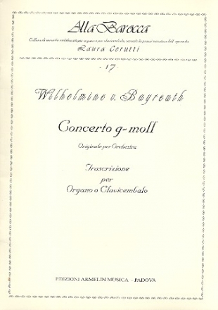 Concerto g minore per orchestra per organo o clavicembalo