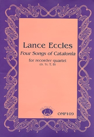 4 songs of Catalonia for recorder quartet, score+parts