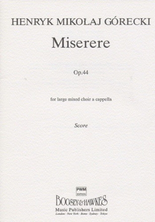 Miserere op.44 fr gem Chor a cappella Partitur