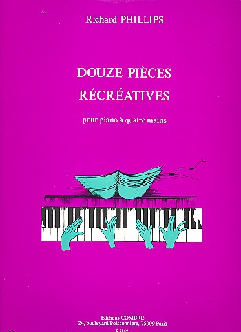 12 pieces recreatives pour piano a 4 mains