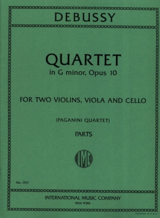 String quartet g minor op.10 for 2 violins, viola and cello parts