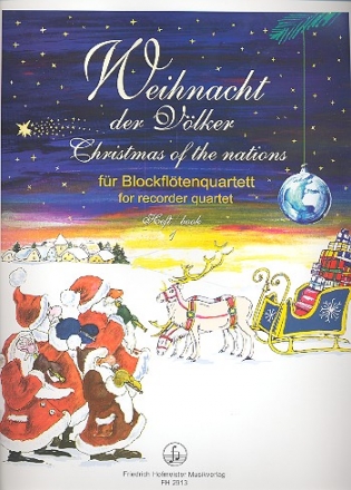 Weihnacht der Vlker Band 1 fr 4 Blockflten (SATB) Partitur und Stimmen