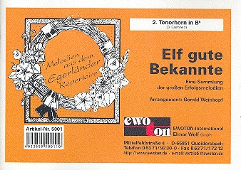 Mosch Welterfolge Band 6 - 11 gute Bekannte: fr Blasorchester Tenorhorn 2 in B