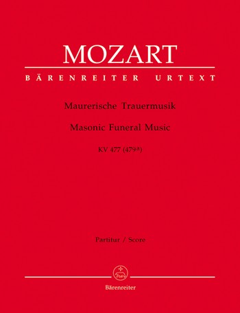 Maurerische Trauermusik KV477 fr Orchester Partitur