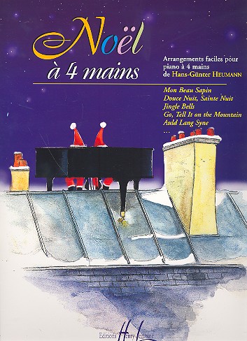 Noel a 4 mains arrangements faciles pour piano a 4 mains Heumann, Hans-Gnter, arr.