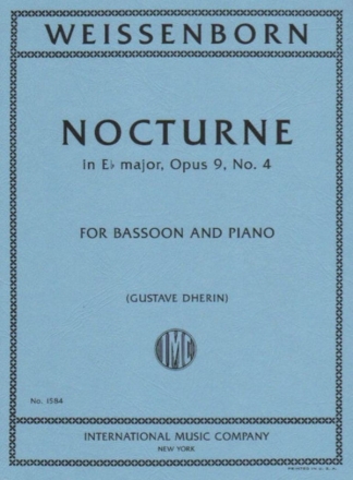 Nocturne Es-Dur op.9,4 fr Fagott und Klavier Dherin, Gustave, Ed