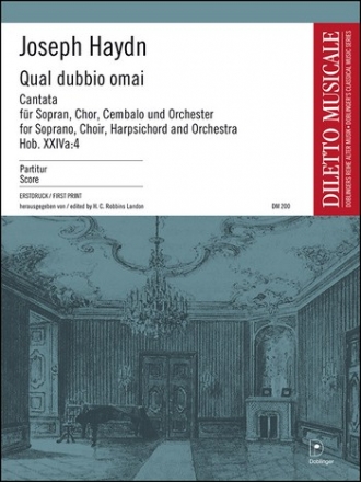 Qual dubbio omai HOB.XXIVa:4 fr Sopran, gem Chor, Cembalo und Orchester Partitur