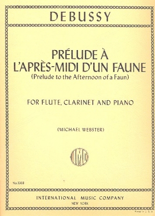 Prelude a l'apres-midi d'un faune fr Flte, Klarinette und Klavier Partitur und Stimmen