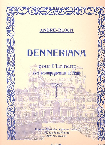 Denneriana pour clarinette et piano