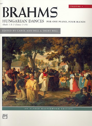 Hungarian dances vol.1 (nos.1-10) for piano 4 hands