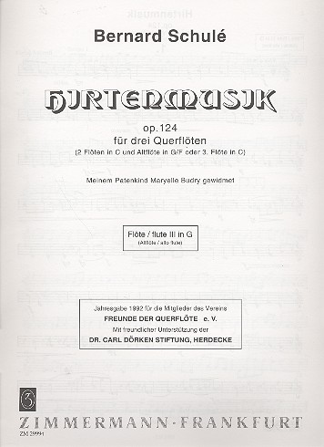 Hirtenmusik op.124 fr 3 Flten 3. Flte in G