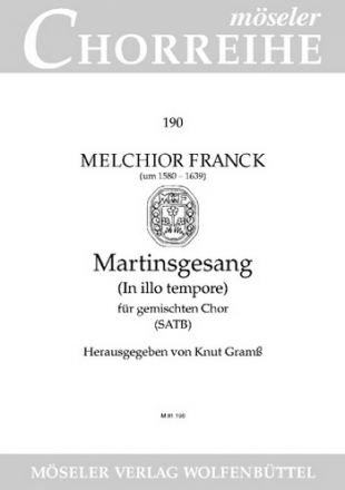 Martinsgesang fr gem Chor a cappella Singpartitur