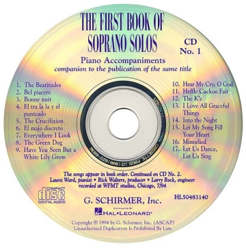 The first book of soprano solos 2 CDs piano accompaniment